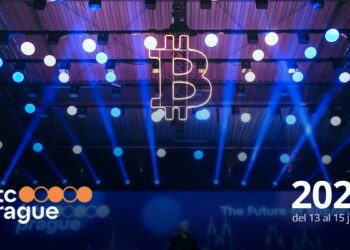 Pancarta promocional del evento BTC Praga 2024