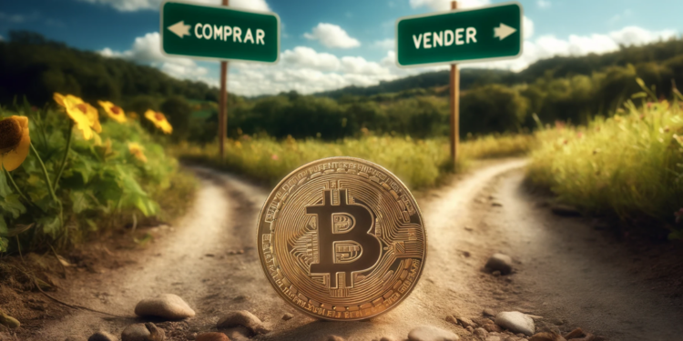 ¿Tiempo de comprar o de vender bitcoin? - Imagen generada mediante Dall-E, de OpenAI.