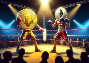 Bitcoin y Ethereum son las principales criptomonedas del mercado. - Imagen generada mediante Dall-E, de OpenAI.