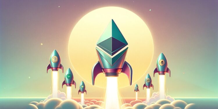 Sube el precio de varias criptomonedas - Imagen generada por Dall-E, de OpenAI.