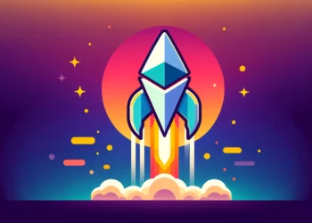 Sube el precio de ether (ETH), criptomoneda nativa de la red Ethereum - Imagen generada mediante Dall-E, de OpenAI.