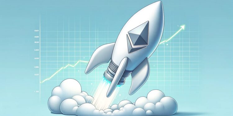 Sube el precio de ether (ETH), criptomoneda nativa de la red Ethereum.