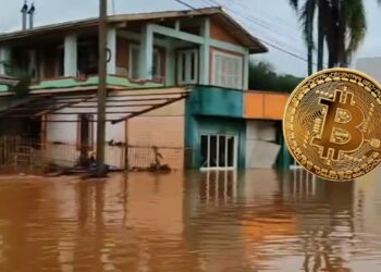 Las intensas lluvias en Río Grande do Sul y su respectivo desastre son históricos en Brasil. Fuente: X/Composición CriptoNoticias.