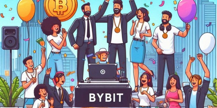 Bybit, el exchange de criptomonedas, tiene más de 10 millones de usuarios registrados. Fuente: Microsoft Image Creator.
