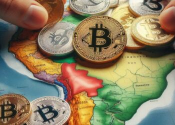 De acuerdo con la firma Triple A, actualmente el 6,8% de la población mundial tiene criptomonedas. Fuente: Microsoft Designer.