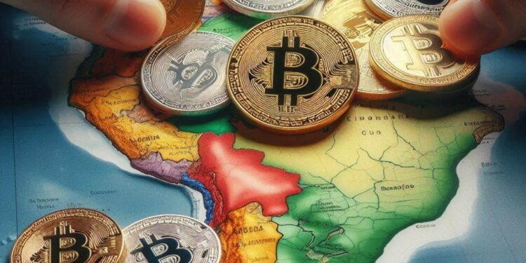 De acuerdo con la firma Triple A, actualmente el 6,8% de la población mundial tiene criptomonedas. Fuente: Microsoft Designer.