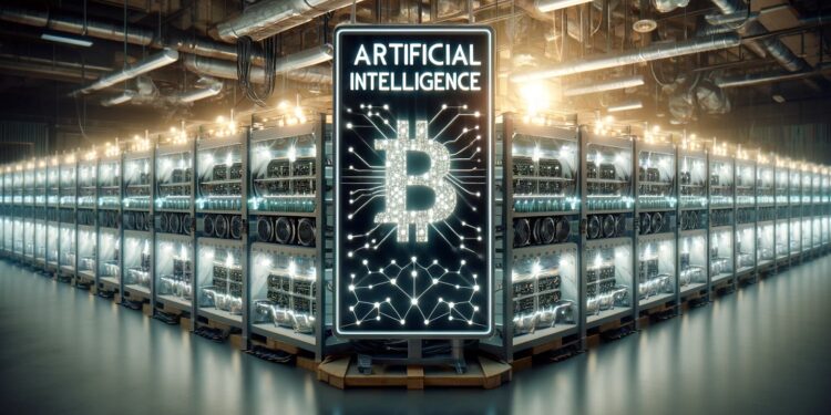 La minería de Bitcoin y la inteligencia artificial son dos industrias que pueden ir de la mano - Imagen generada mediante Dall-E, de OpenAI.