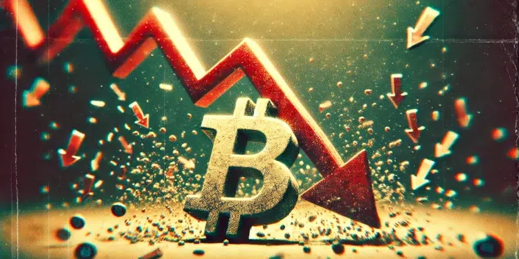 El precio de bitcoin ha seguido cayendo, hasta los 59.000 dólares. Imagen: ChatGPT/Dall-E.