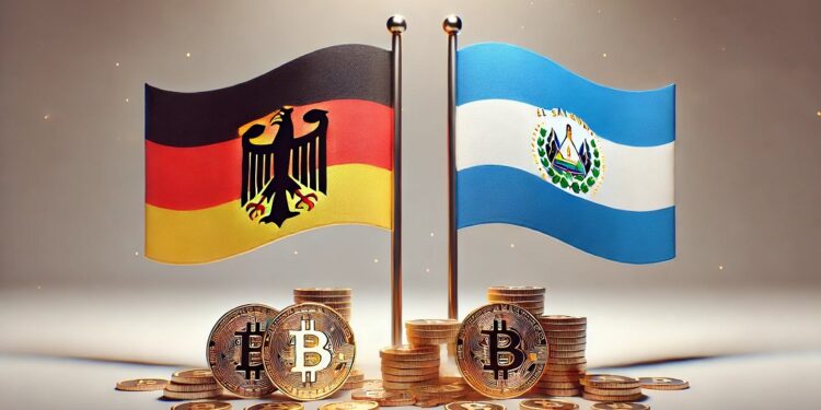 El Salvador tiene más bitcoin que Alemania - Imagen generada mediante Dall-E, de OpenAI.