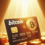 Tarjeta de crédito de bitcoin.