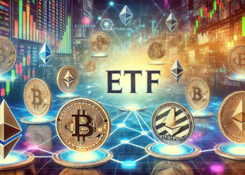 Ya hay ETF de bitcoin y ether en el mercado. Imagen generada por CriptoNoticias mediante Dall-E, de OpenAI.