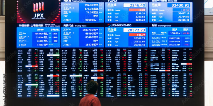 La Bolsa de Tokio sufre una caída histórica. Foto: stock.adobe.com