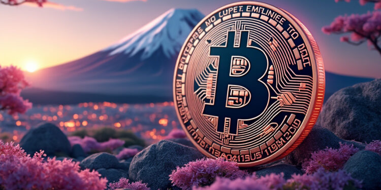 La empresa japonesa acumula más de 360 bitcoin. Imagen: Grok/Flux en X.