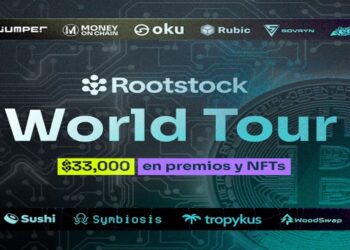 Pancarta promocional del evento World Tour de Rootstock