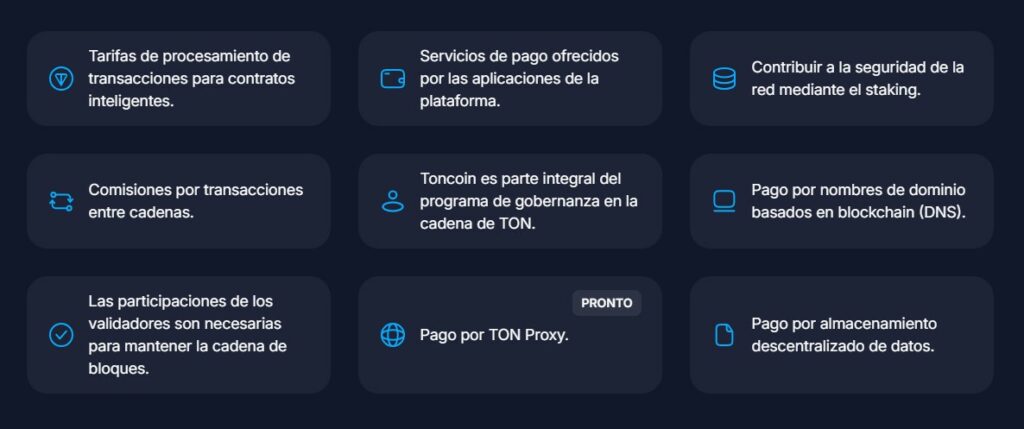 Casos de uso de la plataforma The Open Network