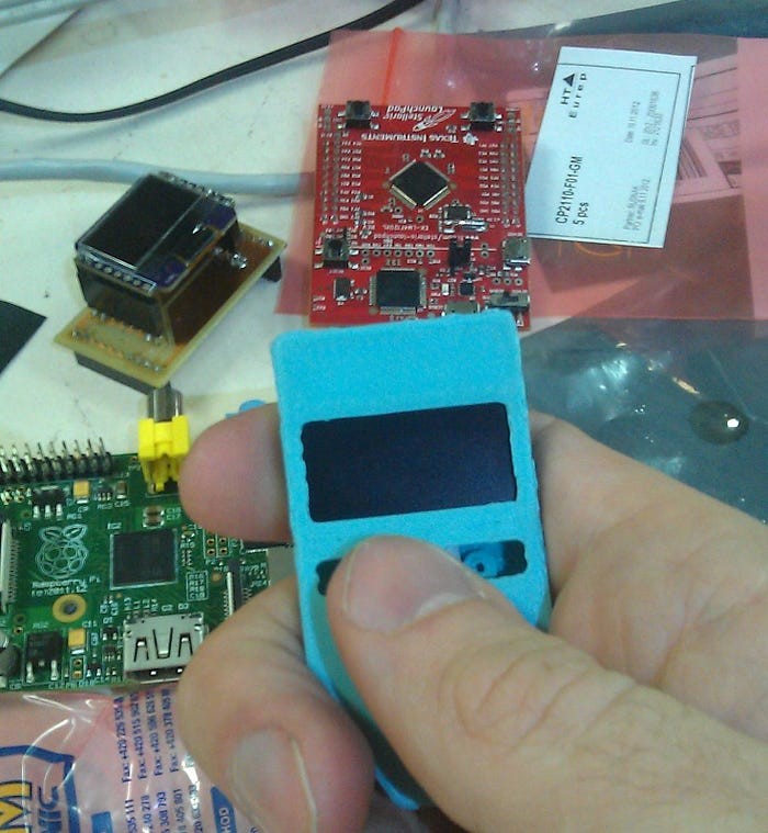 Primer prototipo de una Trezor