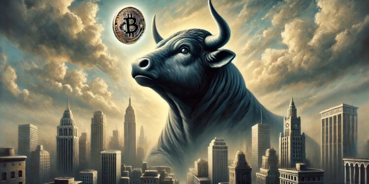 Siguen las expectativas alcistas para bitcoin en 2024. Fuente: Imagen generada por CriptoNoticias mediante Dall-E, de OpenAI.