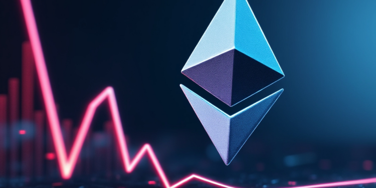 Cae el precio de ETH. Fuente: imagen generada por CriptoNoticias mediante Grok - X.