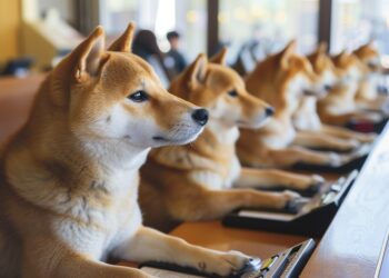 Los "perritos" son una temática frecuente en las memecoins. Fuente: stock.adobe.com