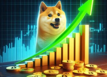 Minería de Dogecoin atraviesa una mayor rentabilidad que la de Bitcoin. Fuente: IA Microsoft Designer.