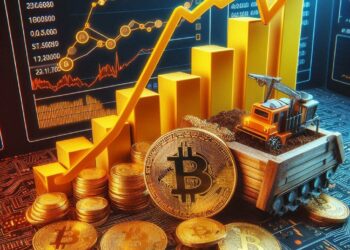 Aumenta la dificultad para los mineros de bitcoin. Fuente: Microsoft Designer IA.