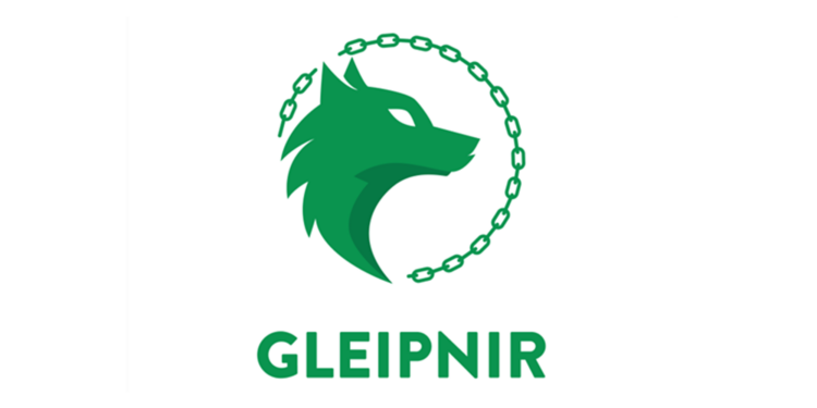 Logo en color verde de la empresa de tokenización Gleipnir.