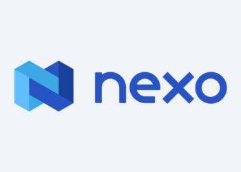 Logo de Nexo en color azul.