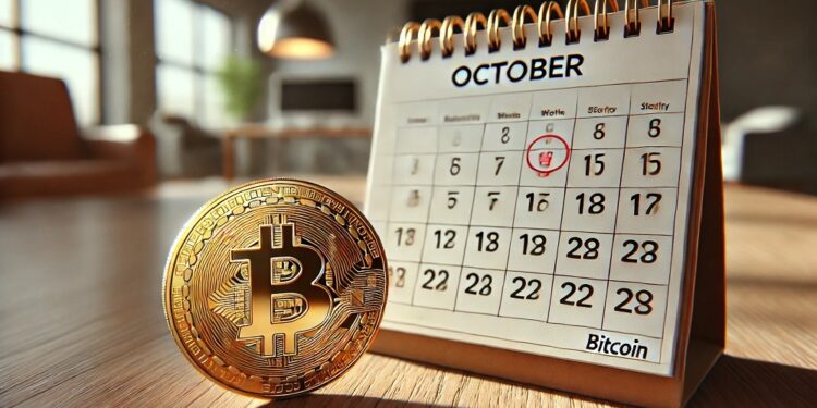 Octubre suele ser un mes alcista para el precio de bitcoin. Fuente: imagen generada por CriptoNoticias mediante Dall-E, de OpenAI.
