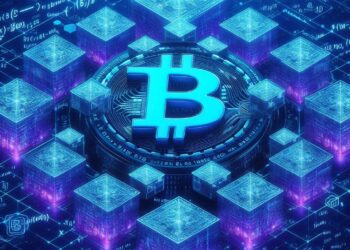 Imagen ilustrativa de la red Bitcoin. Fuente: IA Microsoft Designer.