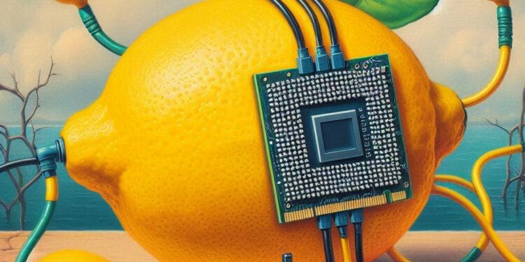 Limón conectado a un GPU.