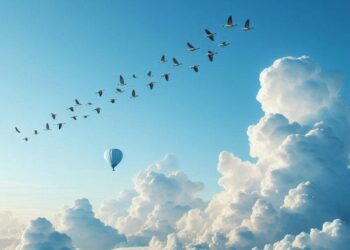 blue sky.