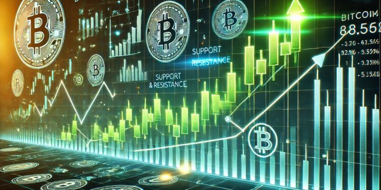Hay indicios de un posible cambio de tendencia en bitcoin. Fuente: imagen generada por CriptoNoticias mediante Dall-E, de OpenAI.