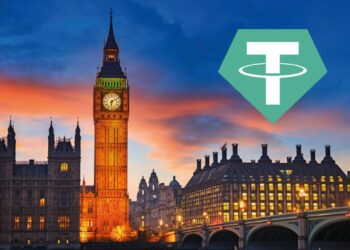 Este reconocimiento legal implica que USDT puede ser tratado como cualquier otro activo en Reino Unido. Fuente: Pinterest/CryptoLogos/Composición CriptoNoticias.