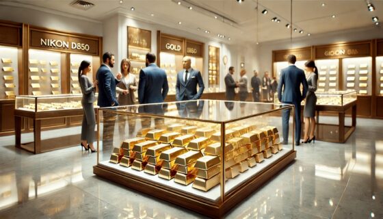 Why did investing in gold become fashionable?