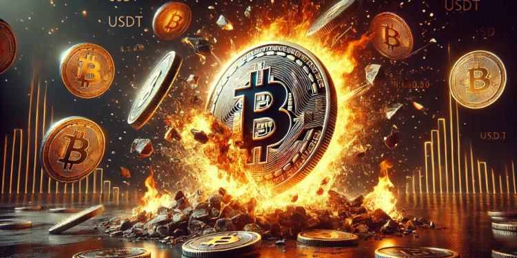 El incremento en el circulante de USDT sería beneficioso para bitcoin. Imagen generada por CriptoNoticias mediante Dall-E, de OpenAI.