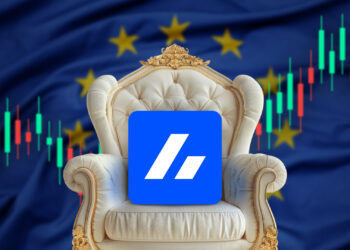 Logo de Bitvavo y bandera de Europa.