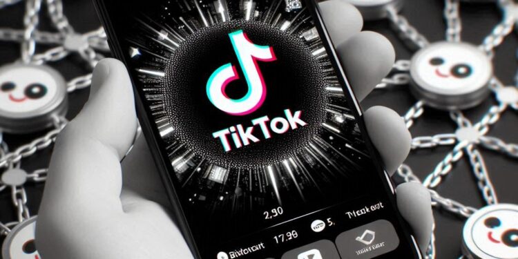 Sonic lanzó SonicX, el primer mini-juego tap-to-earn para TikTok. Fuente: IA Microsoft Designer.