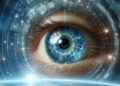 Un iris escaneado por el orbe del proyecto de criptomoneda Wolrdcoin.