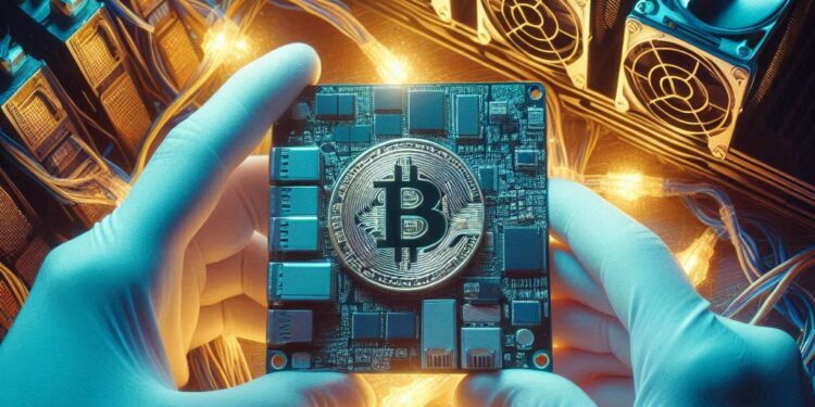 Mineros de Bitcoin enfrentan una baja rentabilidad. Fuente: IA Microsoft Designer.