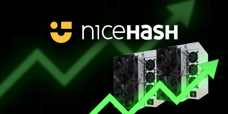Logo de NiceHash y minero Antminer KS