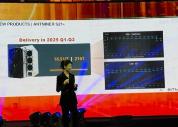 Los mineros se anunciaron este miércoles en Bitcoin Ámsterdam. Fuente: Bitmain.