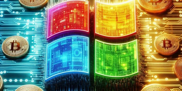 microsoft y bitcoin, estilo windows