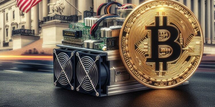 ASIC de minería de bitcoin en wall street, estilo washington