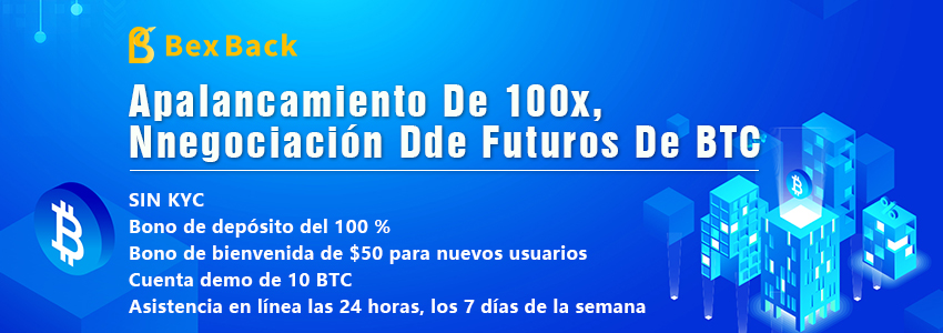 Logo de BexBack y promoción del apalancamiento 100x