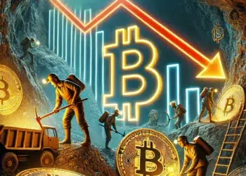 Las reservas de los mineros de Bitcoin están en niveles mínimos históricos. Fuente: IA Microsoft Designer.