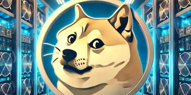 La minería de DOGE actualmente posee el ASIC más rentable. Fuente: IA Microsoft Designer.