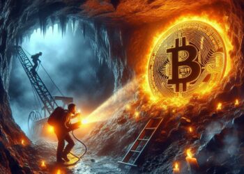 Ante la suba de la dificultad, mineros de BTC deberán emplear más recursos. Fuente: IA Microsoft Designer.