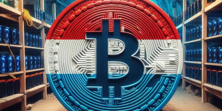 La minería de Bitcoin y de criptomonedas en Paraguay es legal. Fuente: IA Microsoft Designer.