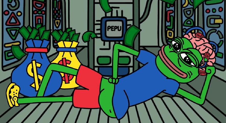 Un sapo verde con el cerebro afuera.