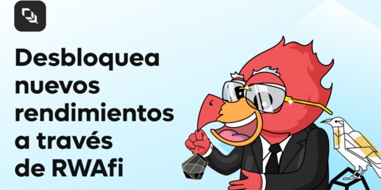 Pajaro de cabeza roja y lentes en un traje negro
